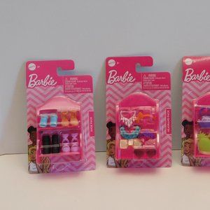 Barbie Accessories: Shoe Pack, Headband Pack, and Handbag Pack